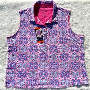NWT‎ Caribbean Joe Sleeveless Polo